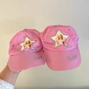 Pair of Vintage Mattel 1997 Barbie Youth Hats (Ages 3-6)